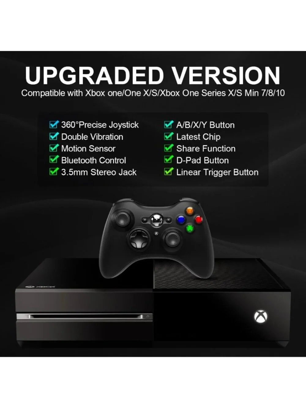 Wireless Game Controller for Xbox One, Series X|S & PC - Ergonomic, Dual